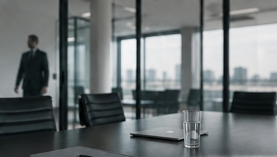 Besprechungsraum als Symbol für Führungsverantwortung in Professional Service Firms